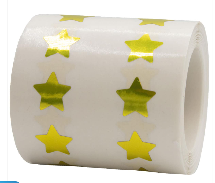 Gold Stars Stickers