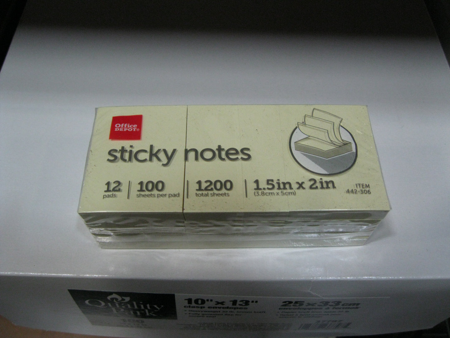 Pad, Adhesive, 1 1/2"x2" Yellow