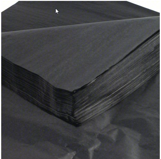 Black Matte Tissue Paper ( 1 ream 100 Units )