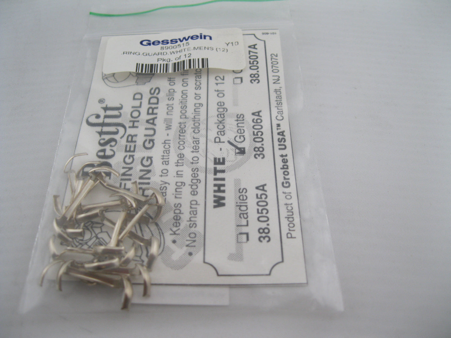 RING GUARDS (38-508)(Mens WHITE gold Ring Guards)