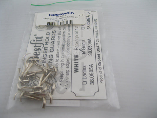 RING GUARDS (38-508)(Mens WHITE gold Ring Guards)