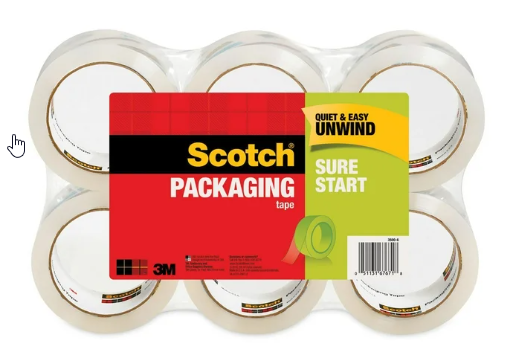 Packing Tape 3"w  6pk