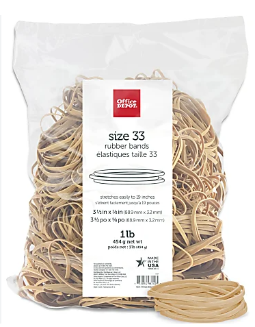 Rubber bands #33 1LB