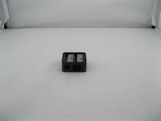 SIDE BY SIDE DUAL SHARPENER WITH FLIP TOP LID, BLACK