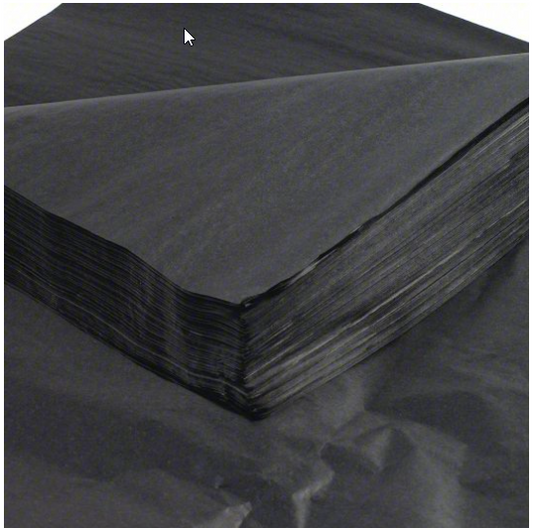 Black Matte  Tissue Paper (  1 ream 100 Units )